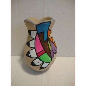 NATIVE AMERICAN INDIAN SMALL HAND CRAFTED POT JEMEZ SIGNED